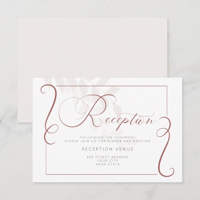 Convites Recepção - Mal Há Especiarias Botânicas e Creme (Frente/Verso)