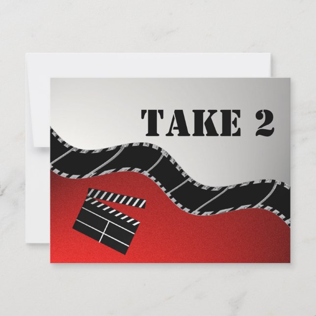 Convites Recepção Mitzvah Filme (Frente)