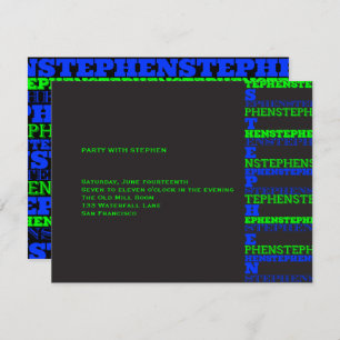 Convites Recepção moderna legal Stephen de Mitzvah do bar