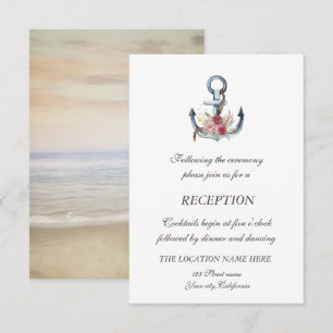 Convites Recepção Náutica das Flores de Âncora Aquátic
