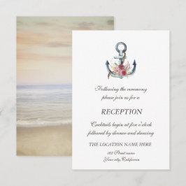 Convites Recepção Náutica das Flores de Âncora Aquática