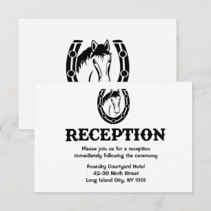 Convites Recepção Ocidental a Cavalo Casamento Country Pret