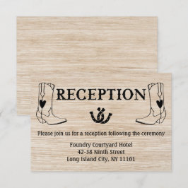 Convites Recepção Ocidental Bota de Cowboy Casamento Countr