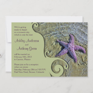 Convites Recepção Pós-Casamento na Praia da Estrela do Mar
