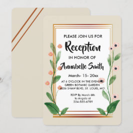 Convites Recepção sofisticada clássica e elegante