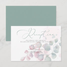 Convites RECEPÇÃO | Trendy Watercolor Eucalyptus Foliage