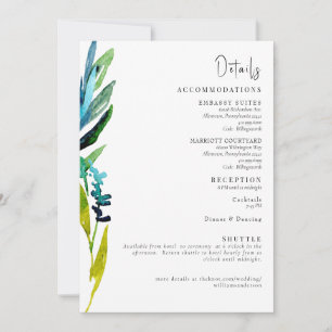 Convites Receptáculo Colorido de Detalhes de Casamento de C