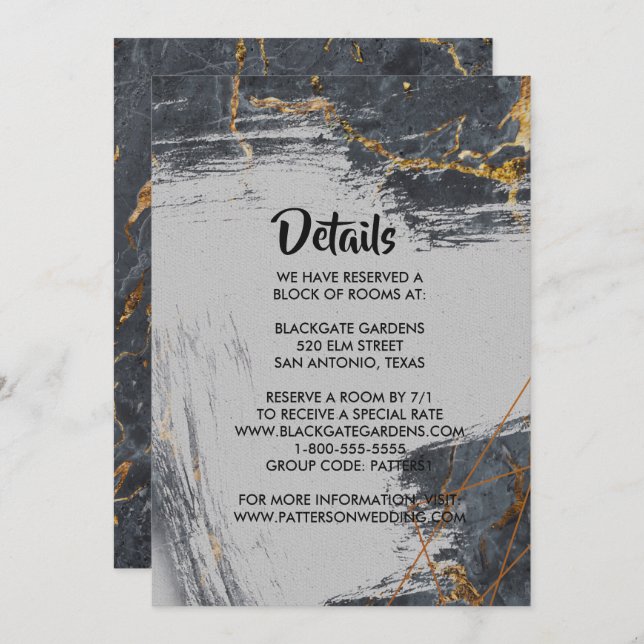 Convites Receptáculo Geométrico com Glitter (Frente/Verso)