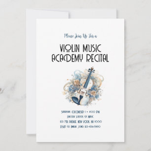 Convites Recital Anual Especial da Academia de Música de Vi