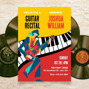 Convites Recital de arte musical