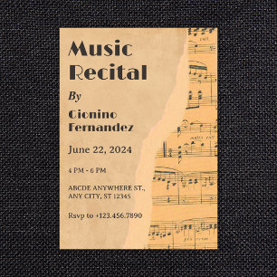 Convites Recital de música antiga