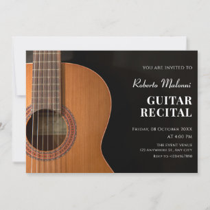 Convites recital moderno de guitarra minimalista