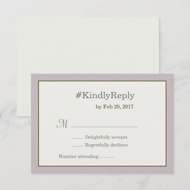 Convites Recolhimento de casamentos personalizado com hasht (Frente/Verso)