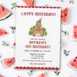 Convites Red Capybara Watermelon Kids Diversos Cappy Birthd<br><div class="desc">Faça um salto com o nosso convite de aniversário da Capybara Watermelon Vermelha, Crianças Diversão Cappy. Esta encantadora design apresenta uma charmosa capybara vermelha cercada por uma melancia suculenta, criando um tema lúdico e refrescante perfeito para uma celebração de aniversário divertida. O vibrante esquema de cor vermelha e a ilustração...</div>