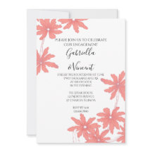 Red Daisies na Festa de noivado Branca