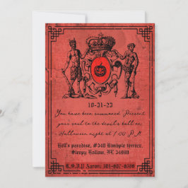 Convites Red Devil Halloween