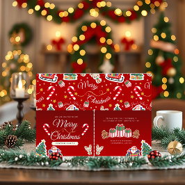 Convites Red Felry Natal HO!HO!HO! Paisagem