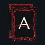 Convites Red Heart Glitter Sparkle Doce Dezesseis Aniversár<br><div class="desc">Nome do Monograma do Coração Vermelho e Convite de aniversário inicial do Confetti Sparkle Glitter 16. Este doce convite de 16 anos é perfeito para a Festa de aniversário Red Confetti Sparkle Glitter Sweet 16,  que procura celebrar com Corações Vermelhos para o Dia de os namorados.</div>