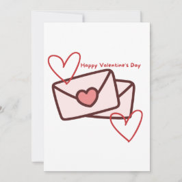 Convites Red Hearth Happy Valentine's Day