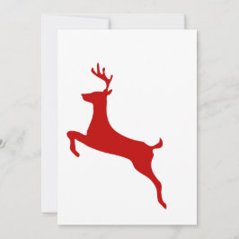 Convites Red Nose Reindeer Christmas Folded Greeting Card