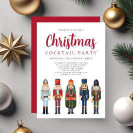 Convites Red Nutcracker Natal Coctail Party