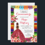Convites Red Quinceañera Birthday<br><div class="desc">Red Quinceañera Birthday Convite Mis Quince Anos,  15 Birthday</div>
