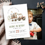 Convites Red Rust Farm Animais Trator Kids Foto Aniversário<br><div class="desc">Se você precisar de outro produto ou personalização correspondente,  por gentileza,  envie uma mensagem via Zazzle.</div>