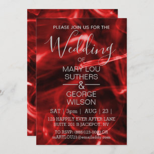 Convites Red Smoke Wedding