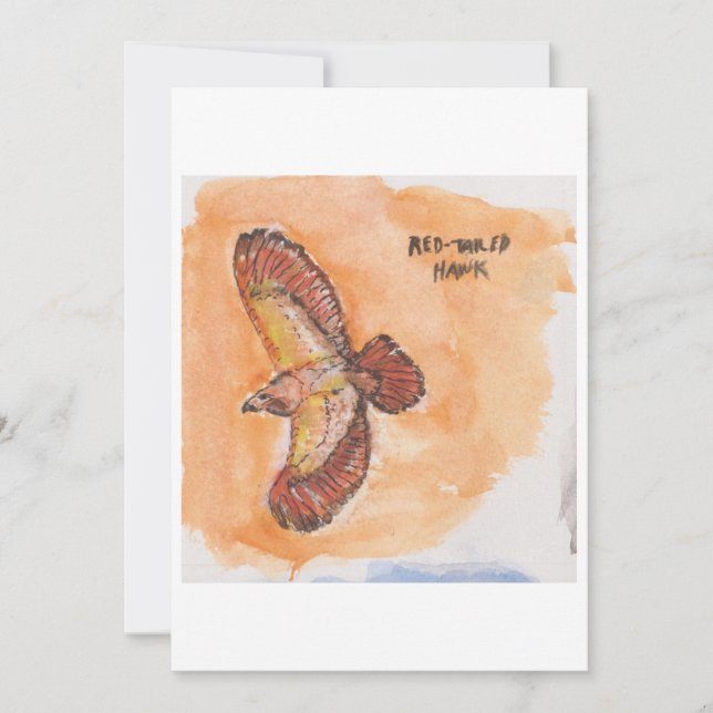 Convites Red-tailed hawk Greeting Card (Frente)