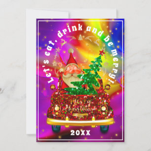 Convites Red Truck Felry Árvore de Natal Brunographic Holo