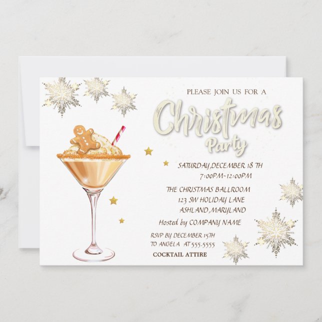 Convites Red Truck Pine Tres Snowflakes Natal Madeira Natal (Frente)