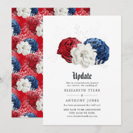Convites Red White e Blue American Weding Update