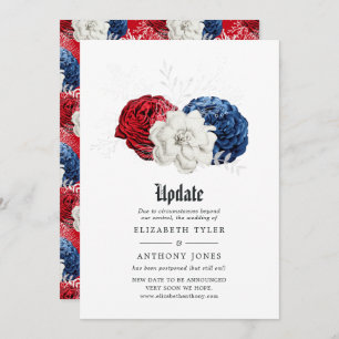 Convites Red White e Blue American Weding Update