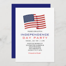 Red White e Blue Dia da Independência do Quarto de