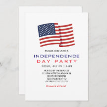 Red White e Blue Dia da Independência do Quarto de