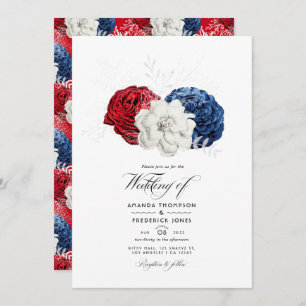 Convites Red White e Blue USA - Foto do casamento americano