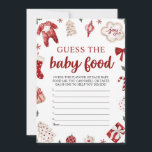 Convites Red Winter Christmas imagina o jogo da Comida do b<br><div class="desc">Red Winter Christmas imagina o jogo da Comida do bebê</div>