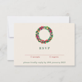 Convites Red Winter Christmas Ornament | Kindly Reply