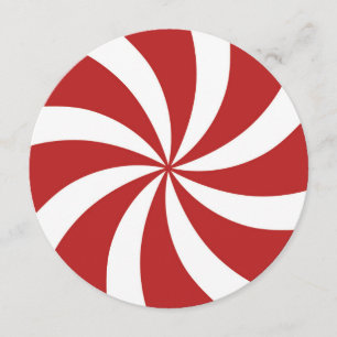 Convites Redemoinho dos doces do Natal do Peppermint