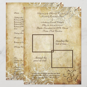 Convites Redemoinhos de creme vintage da PixDezines