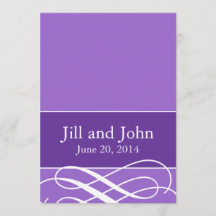 Convites Redemoinhos modernos que Wedding o Lilac do roxo