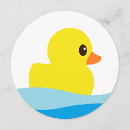 Convites redondos "Borracha Ducky"