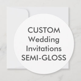 Convites redondos para casamento SEMI-GLOSS 110 lb