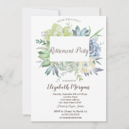 Convites Redução de Pontos de Sucultura do Cacto de Aquarel