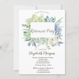 Convites Redução de Pontos de Sucultura do Cacto de Aquarel