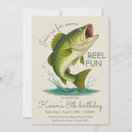 Convites Reel in the Fun Fishing Birthday