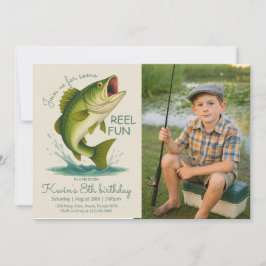 Convites Reel in the Fun Fishing Birthday Photo