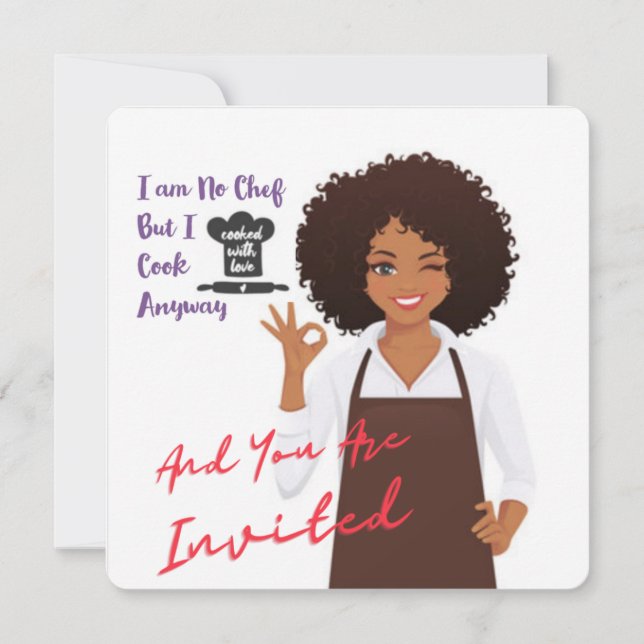 Convites Refeição cozida doméstica (Frente)