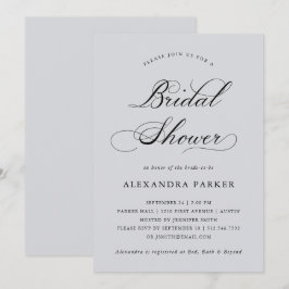 Convites Refinado | Caligrafia sobre Chás de panela de Cinz