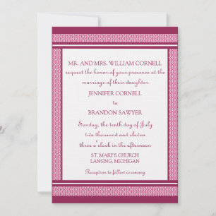 Convites Refined Glam Wedding Invitation